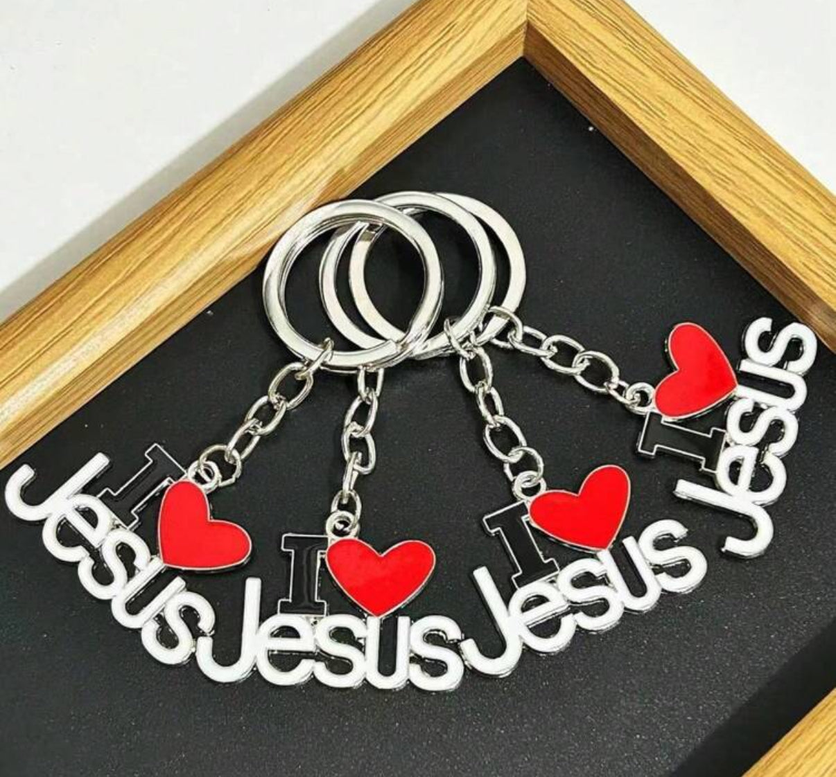 I ❤️ Jesus Keychain