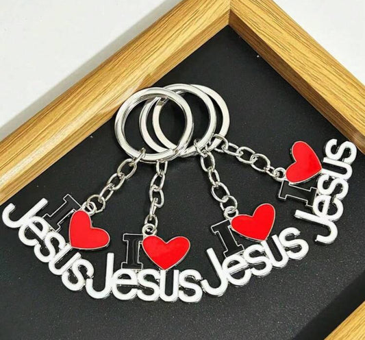 I ❤️ Jesus Keychain